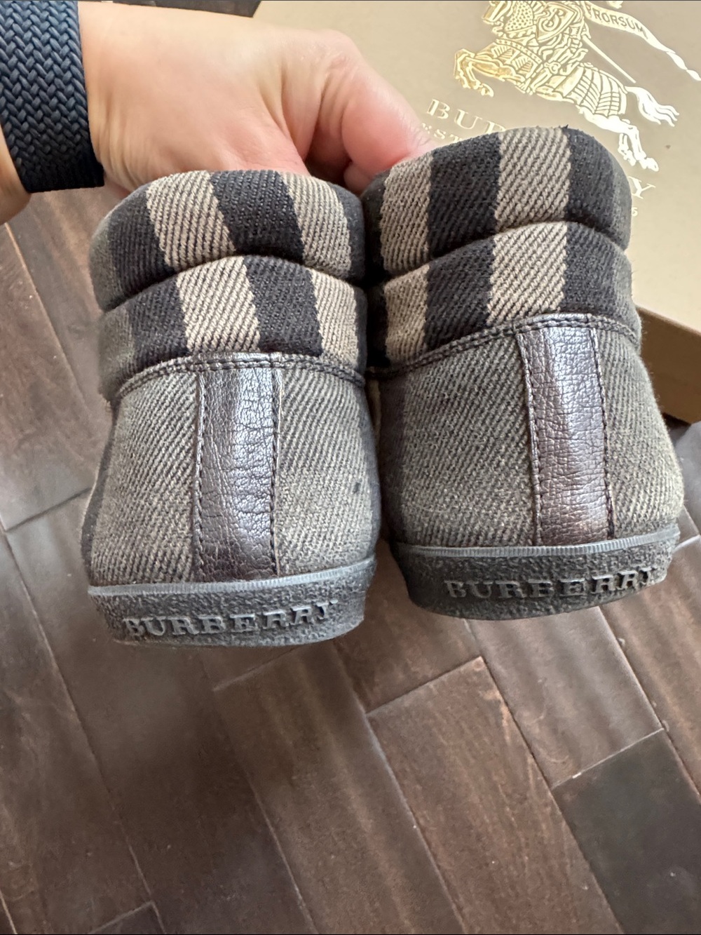 Burberry Check High Top Sneakers Size：44 - Picture 4 of 13